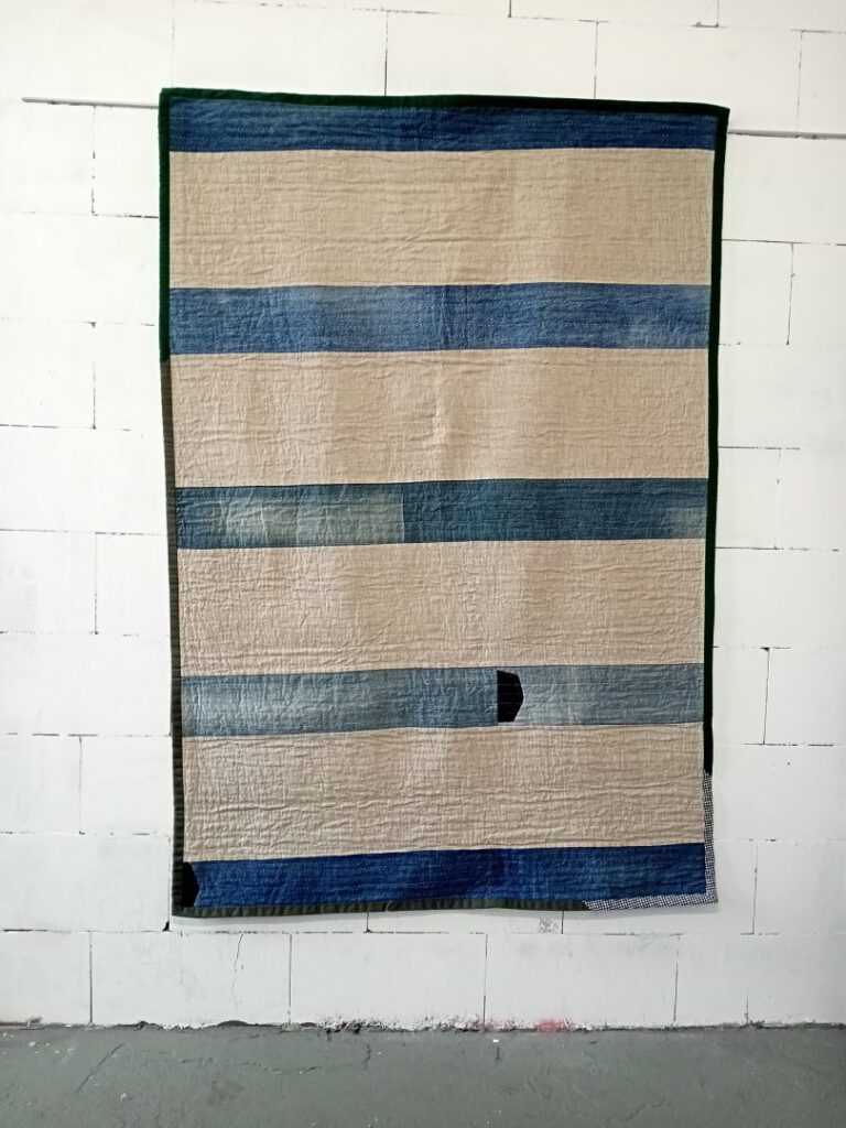 Tagesdecke aus Leinen und Jeans